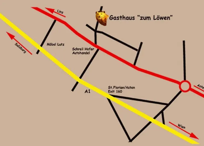 Πανσιόν Gasthaus-pension Zum Loewen Asten (Linz)